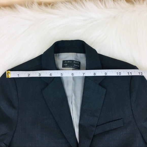 Zara Boys Tailor Fit Blazer Suit Jacket Size 5-6 - Picture 3 of 11